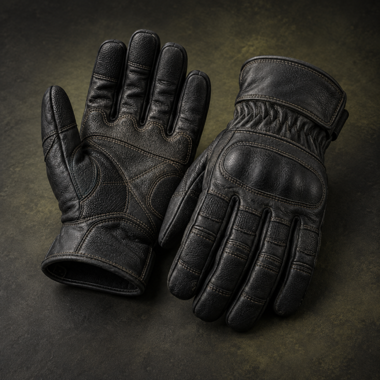 Brush Guard Leather Gloves